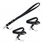 BullTek Lot de 3 lacets noirs élégants pour passes clés