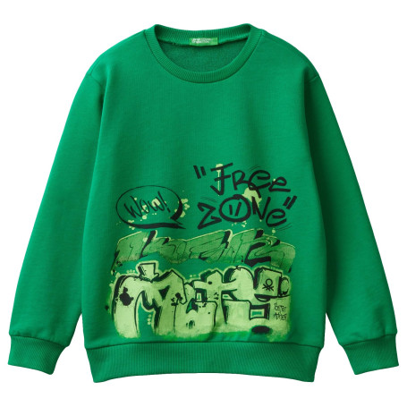 United Colors of Benetton Maillot G/C M/L 3fwyc10k6 Sweatshirt à Capuche