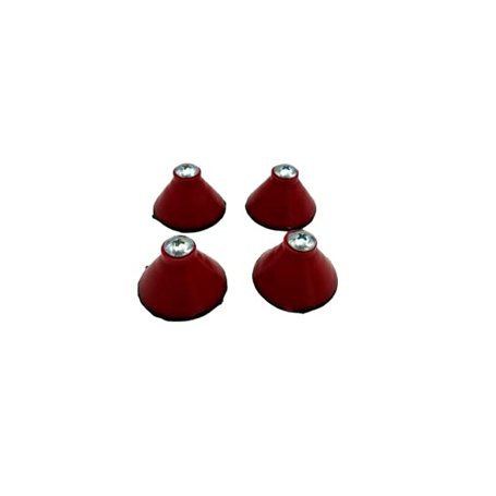 Lot de 4 pieds Rouge Ral pour trancheuse 195/22/25/275