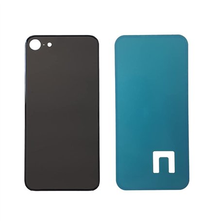 DHLK® Vitre Arrière Compatible avec iPhone 8 - Verre Back Glass Big Hole (SIDERAL Grey)