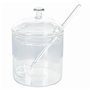 Villa d'Este Home Tivoli 1996 Sucrier transparent 300 ml en verre borosilicate avec bouchon et cuillère à café