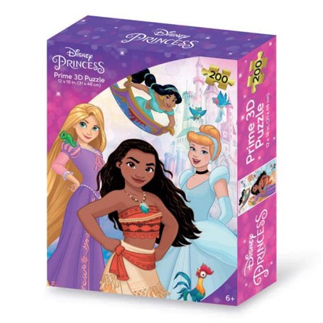 Grandi Giochi Princesses Disney Puzzle lenticulaire Vertical avec 200 pièces incluses et Emballage avec Effet 3D-PUN01000