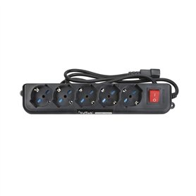 Vultech MU-UPS01 Multiprise, 5 prises à 2 trous pour Ups IEC14 avec interrupteur ON/OFF Vultech MU-UPS01 Multiprise