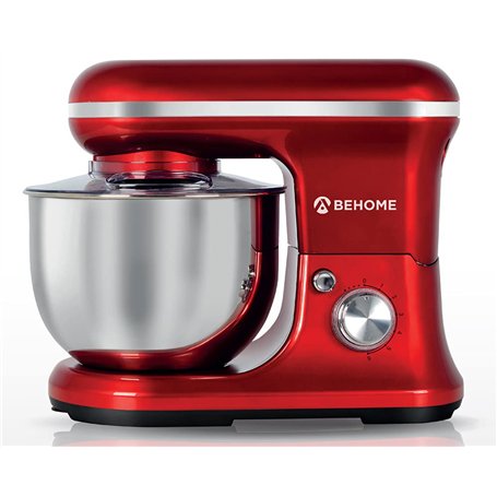 BEHOME Robot Patissier Professionnel 1200W avec Bol d'Acier Inoxydable 5L