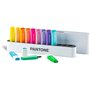 OSAMA PANTONE Desk Set - 12 Surligneurs Couleurs Assortis : 6 Pastel + 6 FLUO, PT 84010410