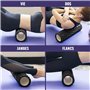 Rouleau en mousse LISTHEN pour massage musculaire, rouleau de massage pour jambes et dos, cylindre de physiothérapie pour gym, y