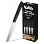 IPEA Couteaux de Table à Steak - Lot de 6 - Couteau Tranchant Bout Rond en Acier Inoxydable pour Couper la Viande et les Aliment