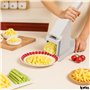 IPEA Coupe-Frites Professionnel - Coupe-Découpage des Pommes de Terre - Aavec Lames en Acier Inoxydable – Coupe-Légumes pour Car