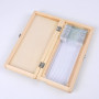 50 Pièces Boîte de Rangement pour Lame de Microscope Boîte de Rangement de Lames en Bois avec Non Polluant Outil de Rangement po