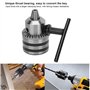 Mandrin de perçage 3.0-16MM 1/2-20UNF, kit d'adaptateur de mandrin de type clé avec adaptateur à tige ronde pour marteau électri