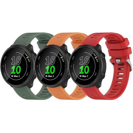 Bracelet de Montre Homme et Femme Compatible avec Garmin Forerunner 158 / Forerunner 55