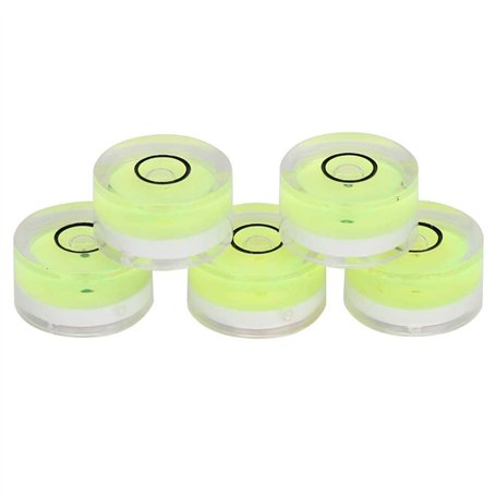 5pcs 15mm mini-niveau rond bulle verte bullseye diamètre outil de mesure pour balance balance