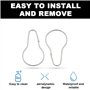LEBQ 40 Pack Anneaux de Rideau de Douche Crochets Suspendus pour Tri et Organisation