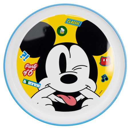ASSIETTE BICOLORE ANTIDÉRAPANTE POUR ENFANTS | MICKEY FUN-TASTIC