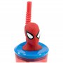 GOBELET RÉUTILISABLE POUR ENFANTS EN PLASTIQUE SANS BPA 430 ML AVEC FIGURINE 3D SUR LE COUVERCLE | SPIDERMAN MIDNIGHT FLYER