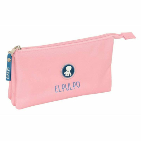 Trousse Fourre-Tout Triple El Pulpo   Bleu clair 22 x 12 x 3 cm