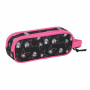 Trousse Fourre-Tout Double Kuromi Noir Fuchsia 21 x 8 x 6 cm