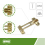Amig - Chaîne de sécurité pour portes Mod. 2 | Longueur de la barre : 120 mm | Poignée à mortaiser pour portes d'entrée | Verrou