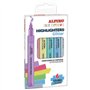 Alpino - Surligneurs Glitter Set de 6 couleurs brillantes | Pointe biseautée de 1-4 mm | Encre à base d'eau | Couleurs vives | Q
