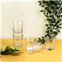 Verre d'eau Quid Rombos Transparent verre 260 ml (6 Unités)