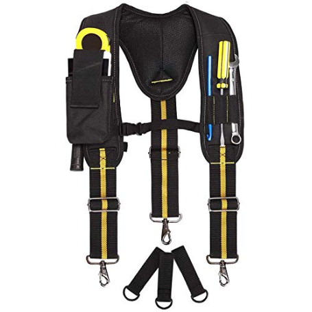 Bretelles De Travail Porte-outils Rembourrés Bretelles Avec Pochette à Téléphone Portable Manches Bretelles Réglables Convenable