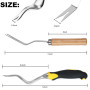 Désherbeur de jardin Outil de désherbage manuel Désherbage Profond Excavateur Herbe Pelouse Garniture Dissolvant Fourchette Extr