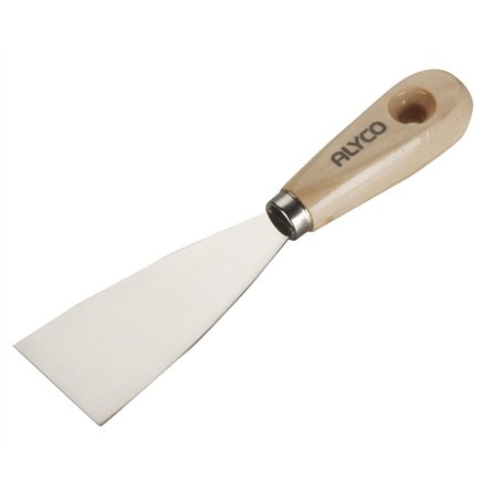 Alyco - Spatule Flexible en acier au carbone avec Manche en Bois