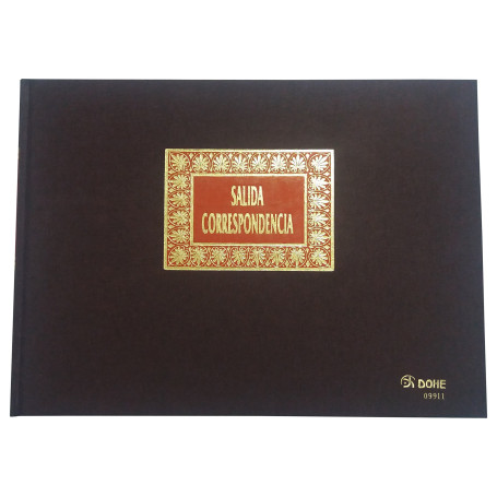 Registre d'enregistrement du courrier DOHE 09911 A4 Bordeaux 100 Volets