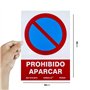 Panneau en PVC d'interdiction de stationner 21 x 30 cm