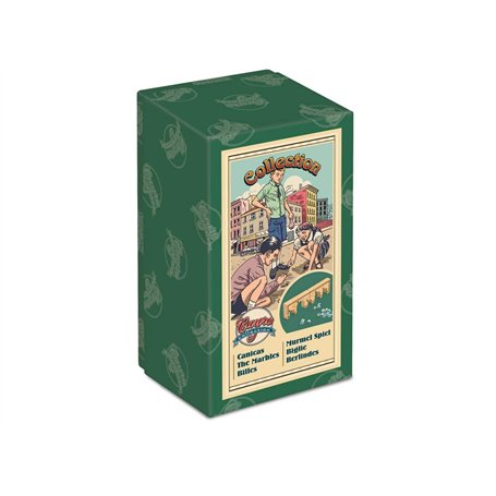 Cayro - Billes - + 8 Ans - Boite Rétro Et Sac en Tissu - Jeu De Société - Enfants Et Adultes - Billes en Verre Et Buts en Bois -