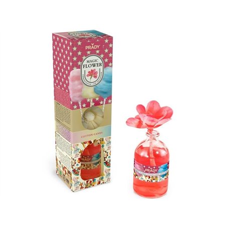 Prady - Magic Flower Désodorisant Cotton Candy - 100 ML - Parfum doux et sucré de barbe à papa pour une ambiance réconfortante.