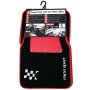 Sumex AFT3000 Tapis de Sol Moquette et Alu Compétition - Rouge (4 Pièces)