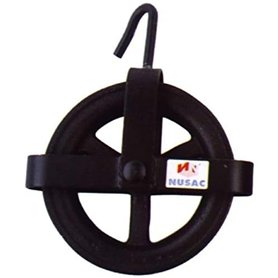 NUSAC Poulie pour puits avec croix 140 mm