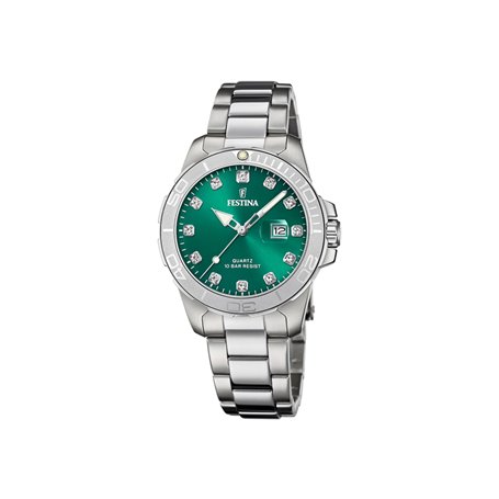 Montre FESTINA pour Femme F20503/7 Boyfriend Boîtier en Acier Inoxydable Gris Bracelet en Acier Inoxydable Gris