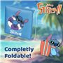 Superdiver - Coffre de rangement et tabouret Stitch - Licence Officielle Disney - 30x30x30 cm - Pouf pliable avec couvercle remb