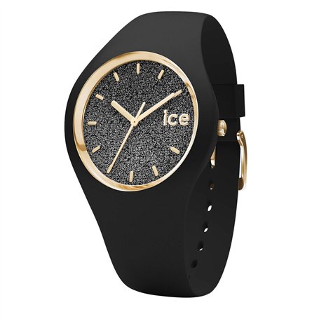 Ice Glitter Montre Femme Analogique Quartz avec Bracelet Silicone Ice.GT.BBK.U.S.15