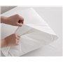 Degrees Home Premium - Parure de lit 140x190 - Drap Housse 140x190 - Drap Plat 140x190-2 taies d'oreiller 70x50, Blanc