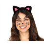 FIESTAS GUIRCA | Bijoux Faciaux Autocollants Chat pour Femme - Accessoire de Maquillage pour Halloween et Fêtes à Thème - Idéal 