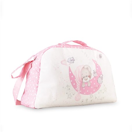 Sac à langer Bear Sleeping rose
