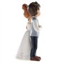 Dekora - Décoration Gâteau de Mariage | Figurine Mariés pour Gâteau de Mariage - Mariés avec Fleur