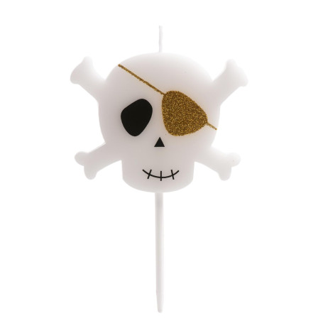 dekora | Bougie D'Anniversaire | Sans Parfum | Design Pirate | Parfait Pour Les Célébrations D'Enfants