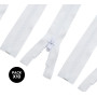 DOJA Barcelona | Fermeture Eclair 50 cm Blanche | Pack 10 Fermeture Eclair Séparable #5 | Curseur Automatique | Dent Plastique |