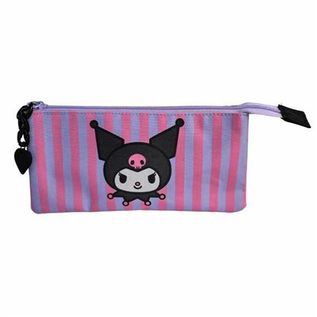 Trousse Fourre-Tout Triple Kuromi 44 x 30 x 20 cm