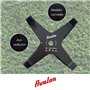 Avalon - Disque incurvé à 4 Pointes pour débroussailleuse (300 x 4,0 mm) Lame pour Couper principalement Les ronces