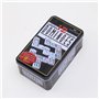 Domino Jeu de Table ou Domino Professionnel Grand 91 Pièces avec Boîte Métallique Domino Classique Sophistiqué et Toujours Diver