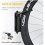 Support Velo Mural Pivotant Crochet Velo, Crochets Muraux Pour Garage, Rangement Vertical Gain De Place, Supporte Jusqu'À 30 Kg,