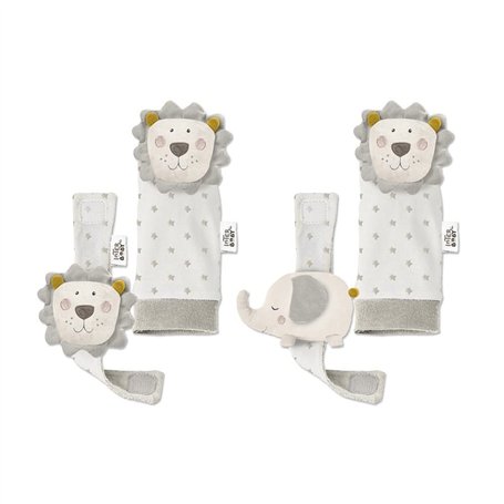 Set Hochets bébé pour pieds et poignets Lion