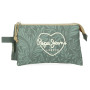 Pepe Jeans Coralie Trousse Triple Verte 22 x 12 x 5 cm Polyester by Joumma Bags
