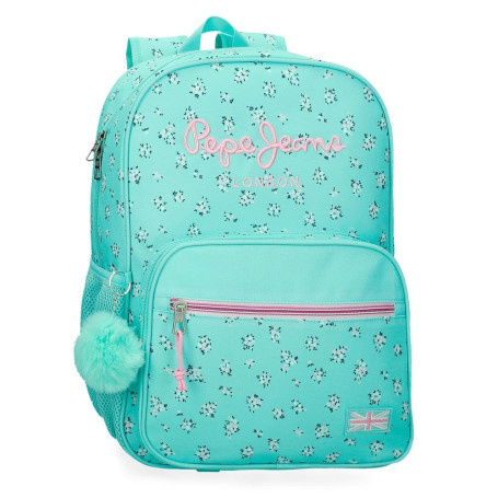 Pepe Jeans Joumma Bags Nora Sac à dos d'école en polyester Bleu 30 x 39 x 12 cm