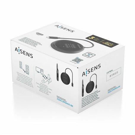 Base de charge Aisens ASDS-2M2N05-BK Noir